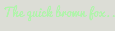 Image with Font Color B0F4AB and Background Color DCDDD6